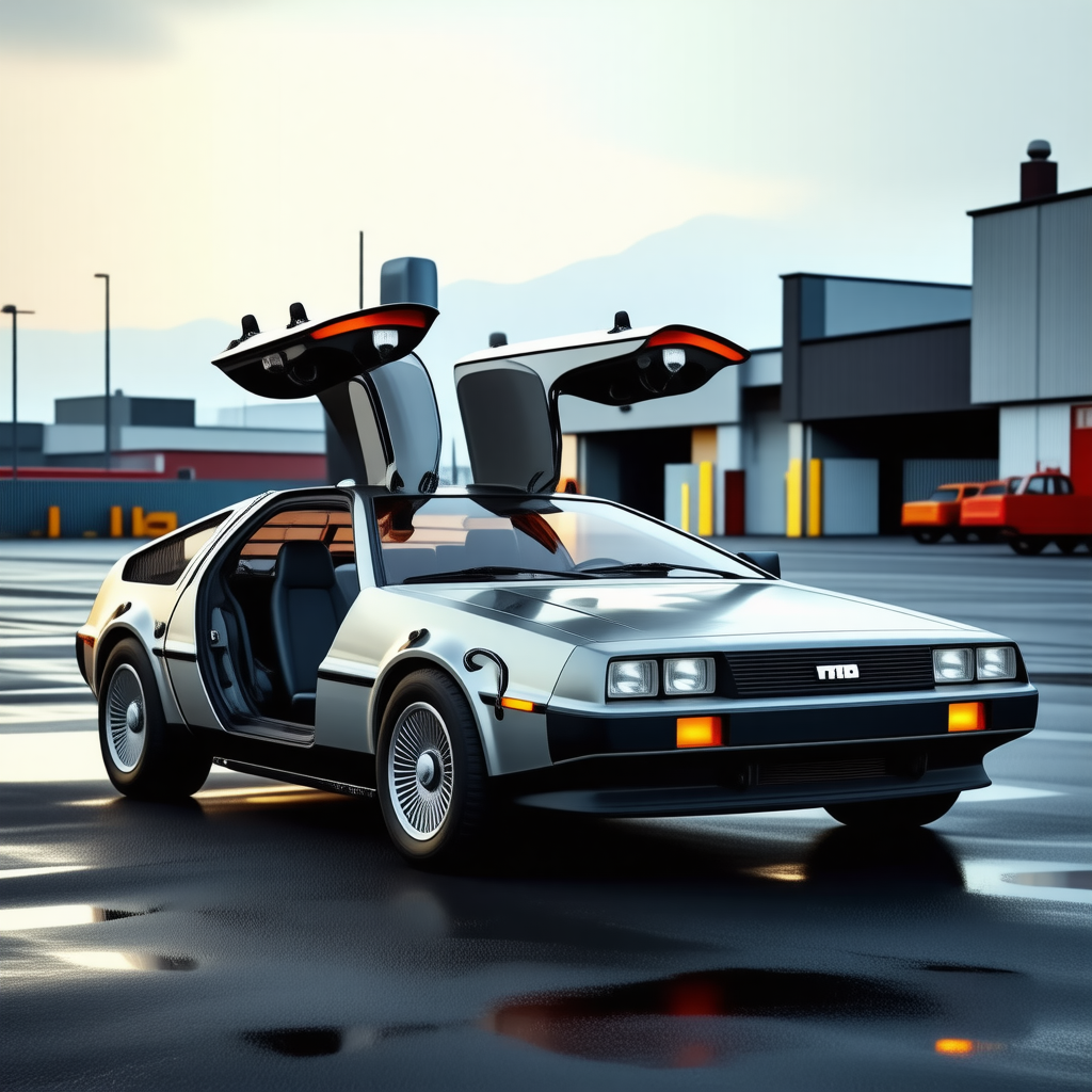 DeLorean DMC-12 (1981) — DeLorean DMC-12 Debuts with Stainless Steel Style